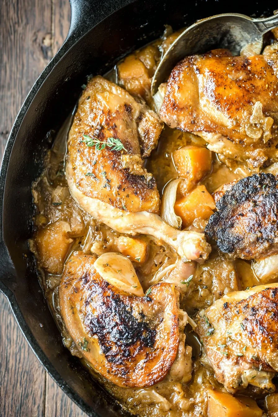 Apple Cider Chicken with Butternut Squash