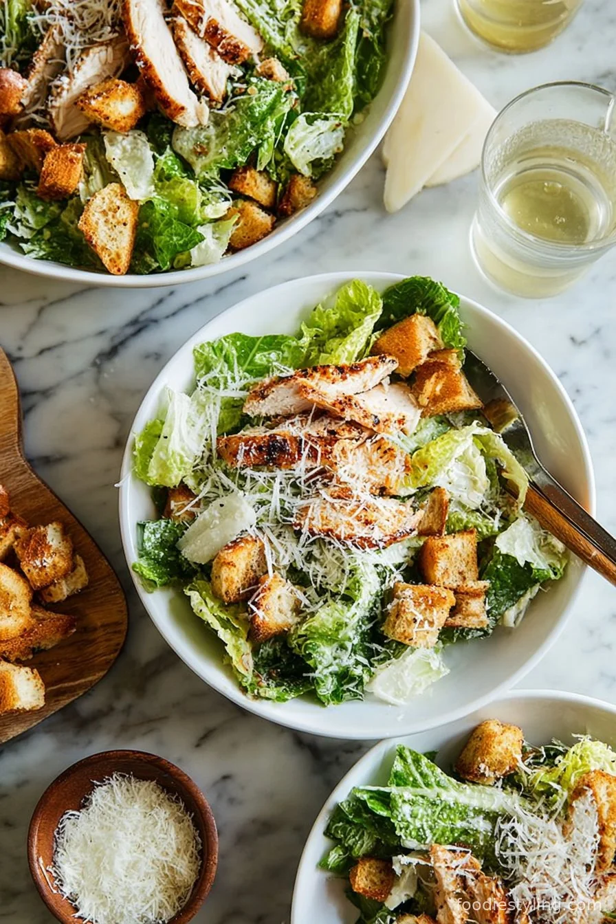 Best Chicken Caesar Salad with Homemade Croutons