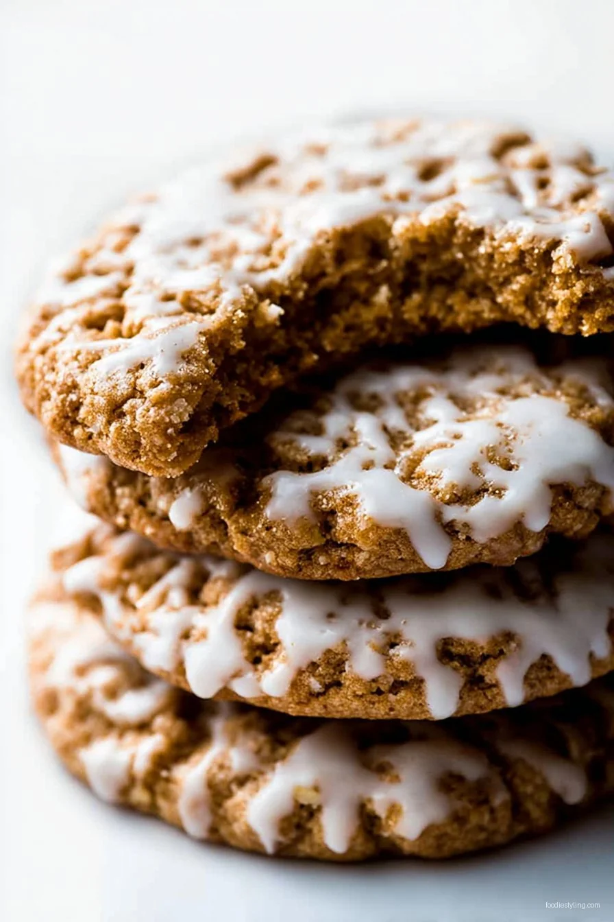 Delicious Iced Oatmeal Cookies recipe