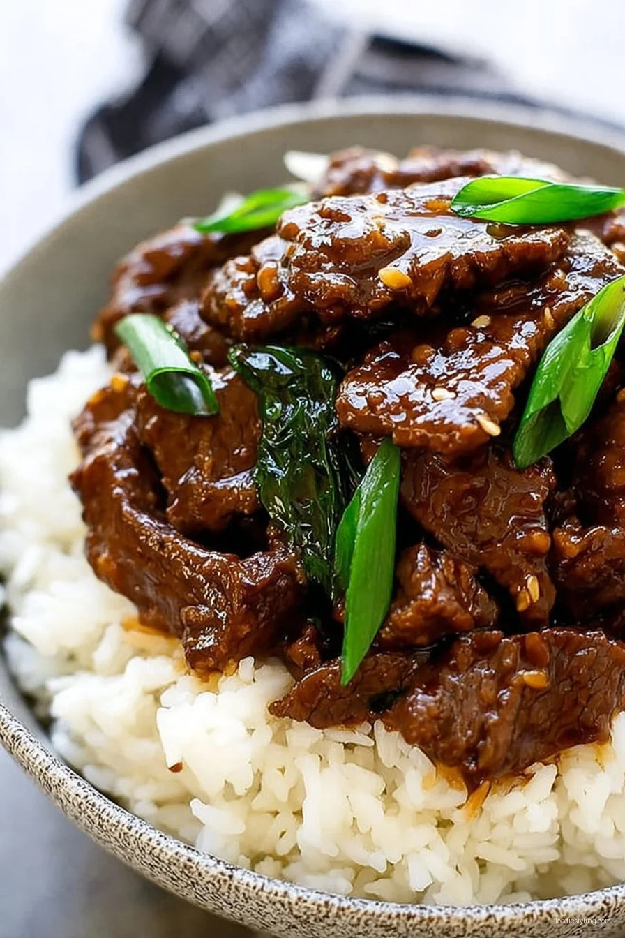 Delicious Slow Cooker Mongolian Beef recipe