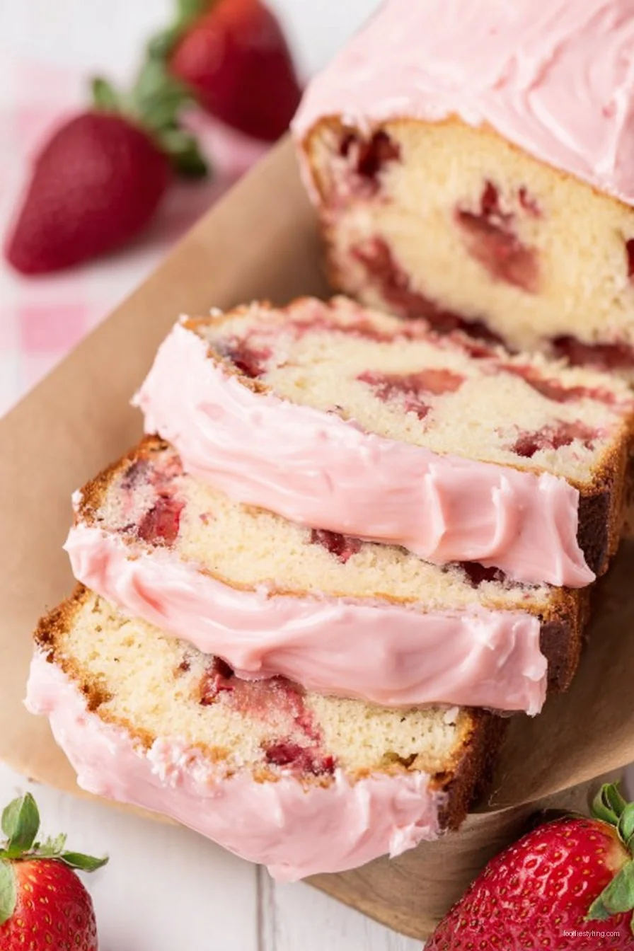 Delicious Strawberry Brownies Recipe With Creamy Frosting recipe