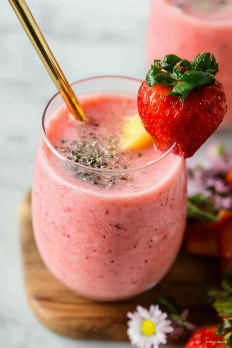 Delicious Strawberry Pineapple Smoothie recipe