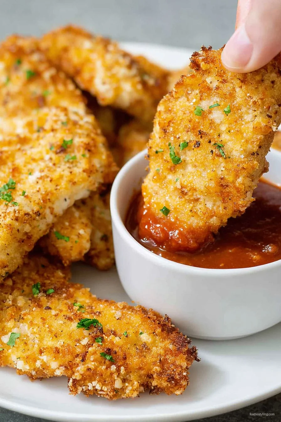 Air Fryer Chicken Tenders are crispy, golden brown, and ready in under 30 minutes!