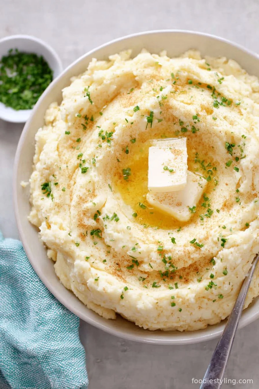 Healthy mashed potatoes-so creamy and light!