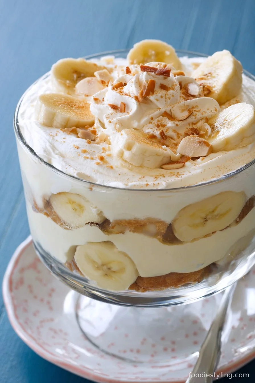 Creamy Magnolia Bakery Banana Pudding in glass jars layered with bananas and vanilla wafers