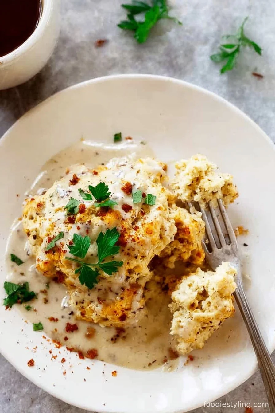 Tender golden Keto Biscuits fresh out of the oven