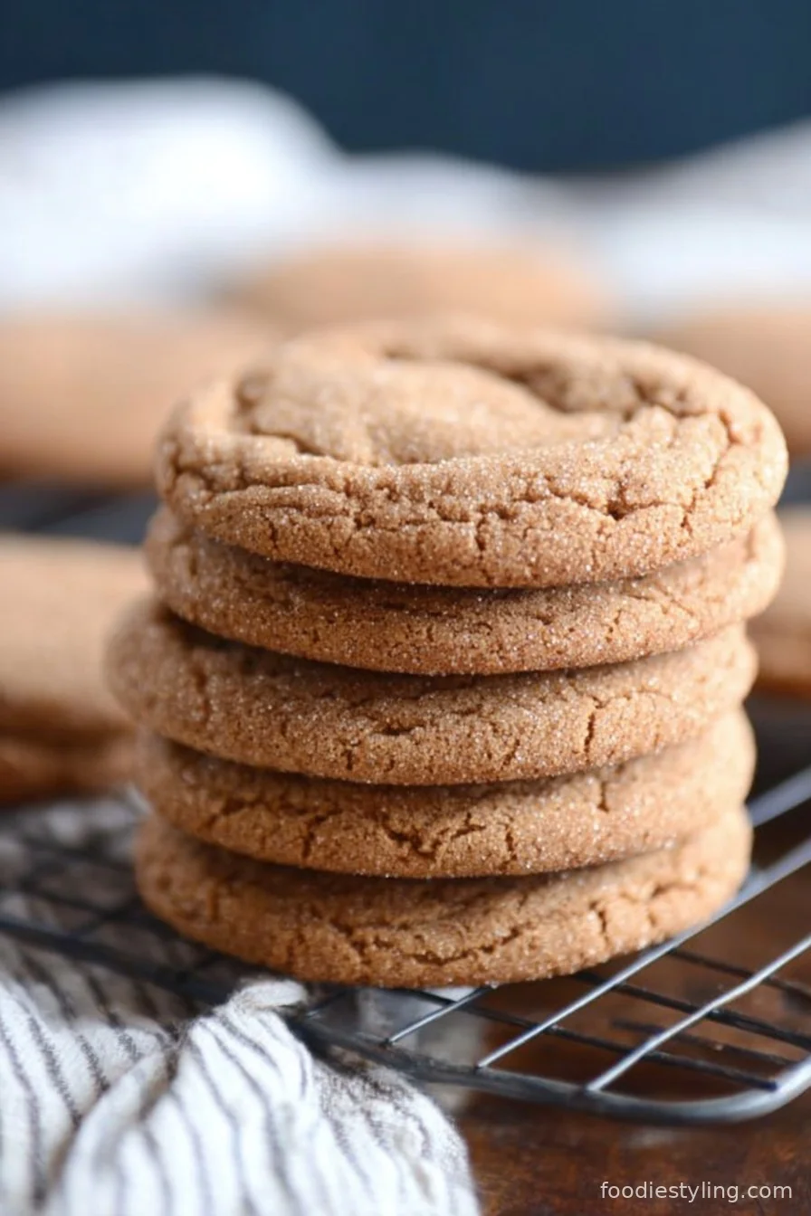 Soft and Chewy Ginger Molasses Cookies