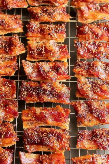 Parmesan Candied Bacon Crackers