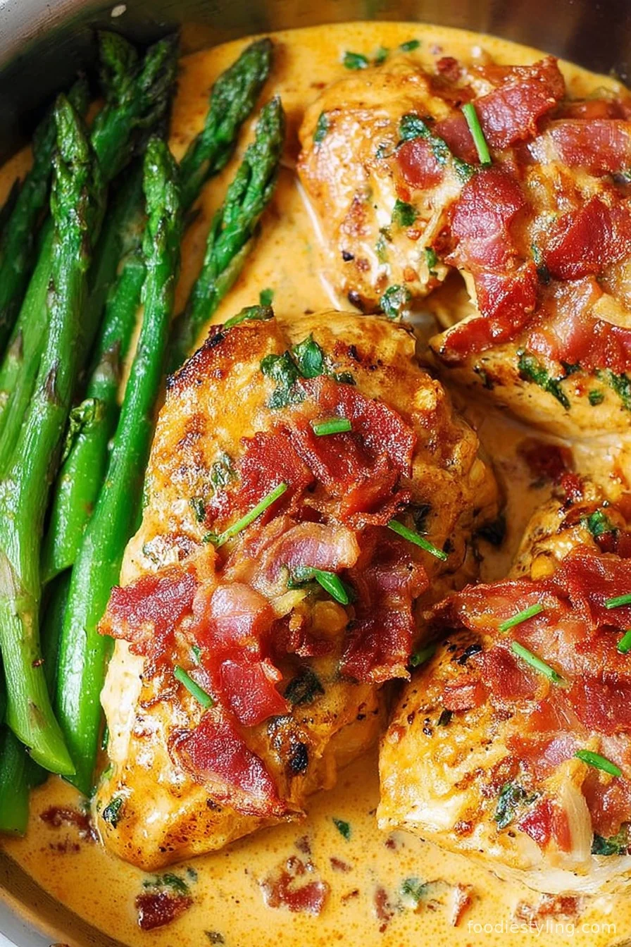 Tuscan-Style Chicken with Bacon and Sun-Dried Tomato Garlic Cream Sauce
